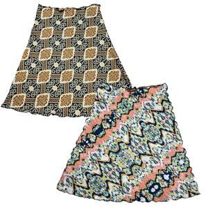 Haystacks y2k 90s reversible patterned skirt Size XS